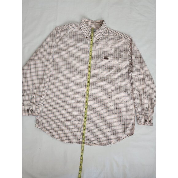 Carhartt Men's Gingham Plaid Button Down Collar Long Sleeve Shirt Size Large - Picture 10 of 11